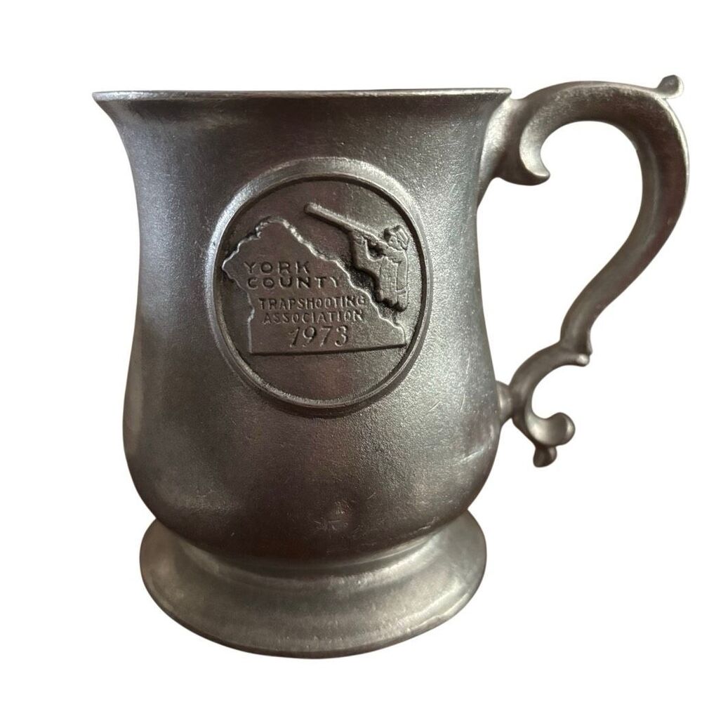 York County Trapshooting Association 1973 Wilton Armetale Pewter Tankard Mug